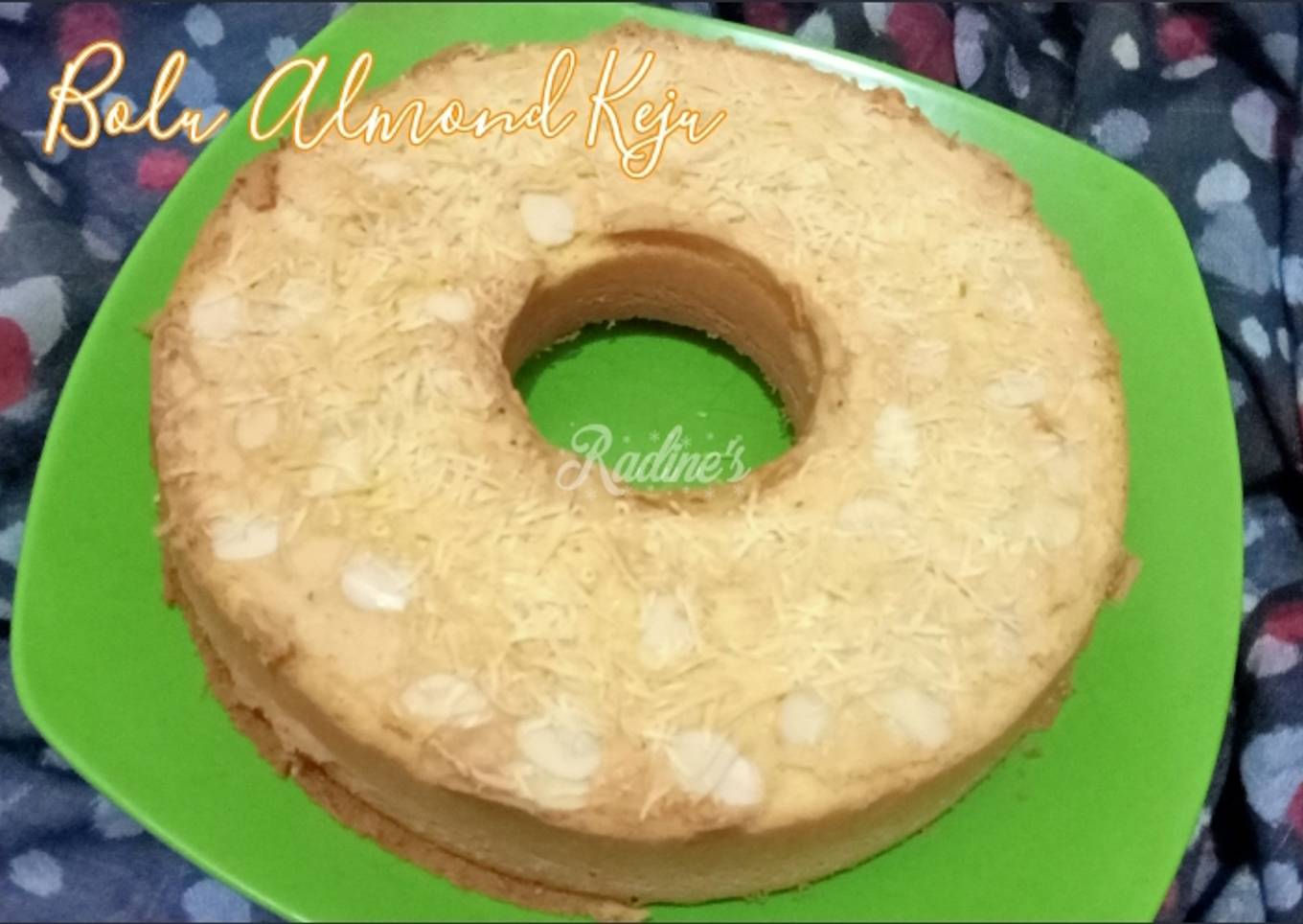 Bolu almond keju