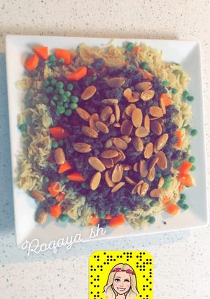 صورة لوصفة طريقة عمل أوزي باللحم المفروم 😋😋