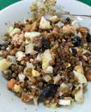 Ensalada de lentejas con atún y huevo