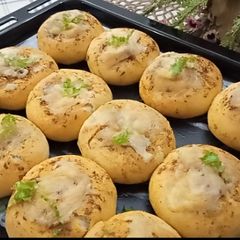 A picture of Stuffed Potato Buns, budget friendly recipe.