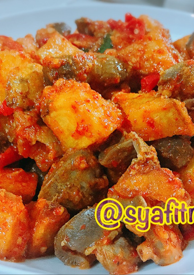 Foto resep Sambel goreng ati ampela kentang