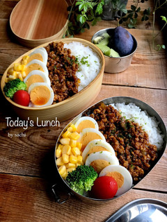 A picture of Dry Curry Bento Box♡.