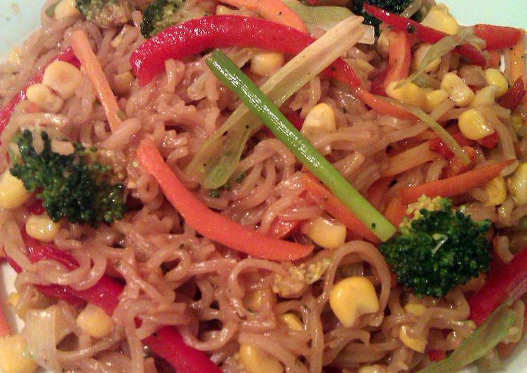 Steps to Prepare Ultimate Vickys Quick Vegetable Ramen / Instant Noodles, Dairy, Egg &amp; Soy-Free