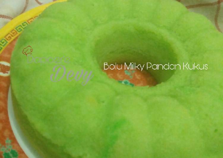 Bolu Milky Pandan Kukus Empuk