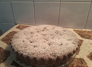 Una foto de Torta de chocolate y dulce de leche con miel