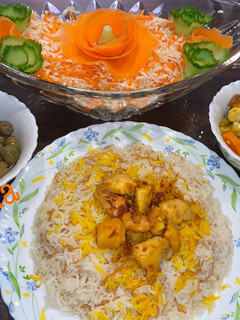 عکسی از دستور رشته پلو با جوجه