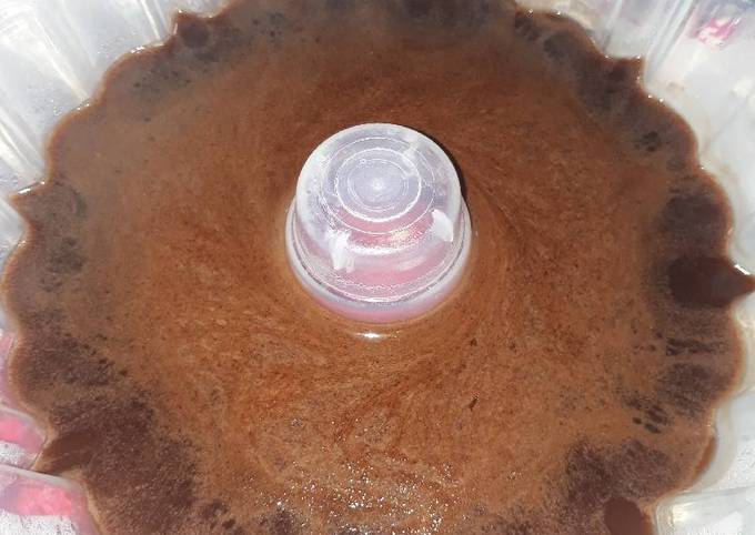 Agar nutrijel coklat rasa puding