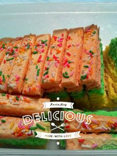 Foto resep Bolu Kukus Warna Warni