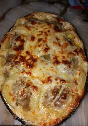 Foto principal de Albóndigas con papas gratinadas.... 😋👌