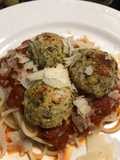 Eggplant meatballs with marinara