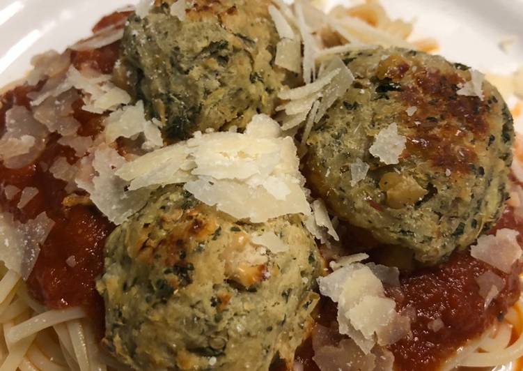 Simple Way to Make Homemade Eggplant meatballs with marinara