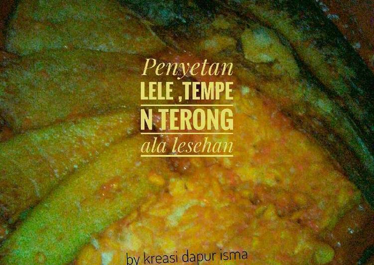 Penyetan Lele,Tempe,Terong ala Lesehan