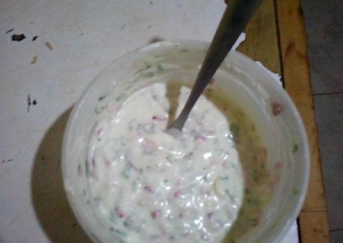 Localised tartar sauce