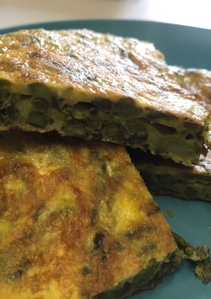 Una foto de Tortilla de espárragos verdes eco