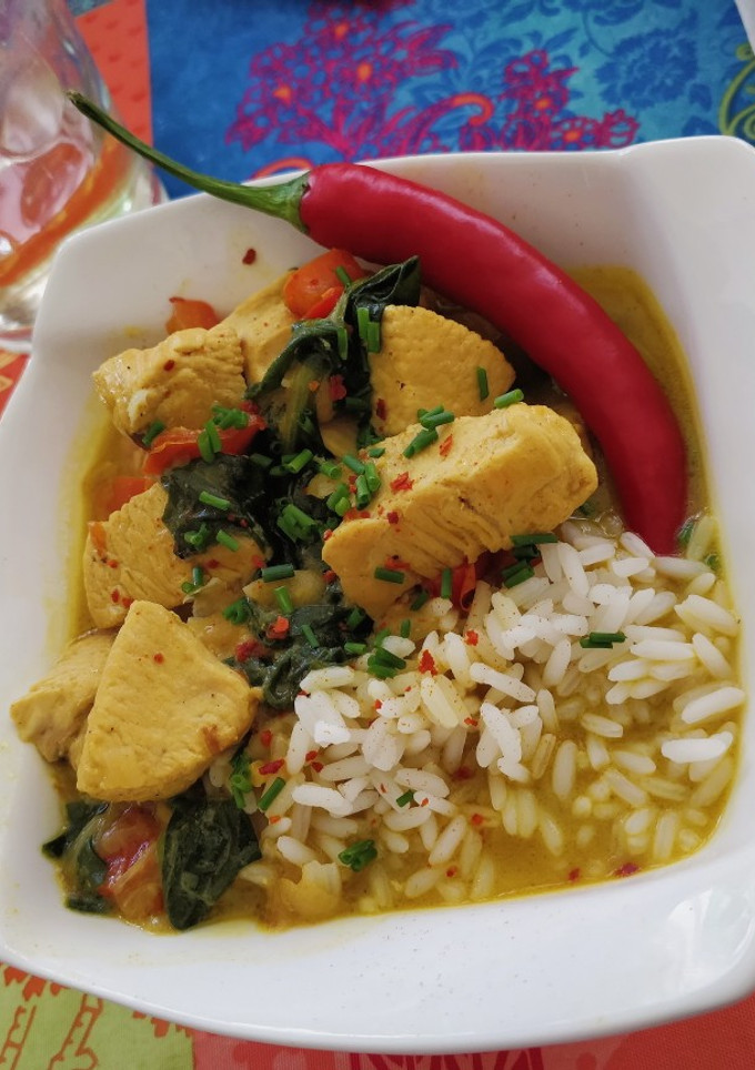 Una foto de Curry Thai de Pollo