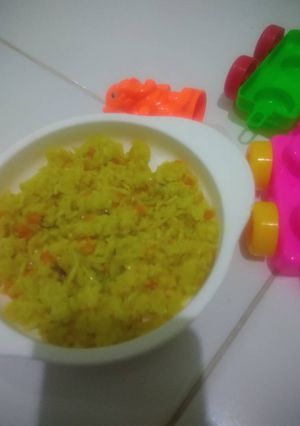 Foto resep Mpasi nasgor kuning teri