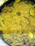Shrimp and Sausage Fettucini