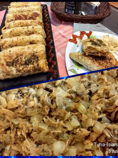 Foto resep Isian Puff Pastry/Roti-Tuna Bumbu #kusukaNGEMIL #pekaninspirasi