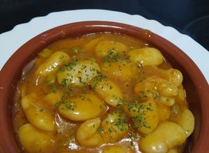 Foto principal de Fabes con langostinos y guisantes😋