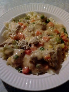A picture of Pork Stroganoff.