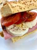 Sandwich with Mozzarella and Honey Ham