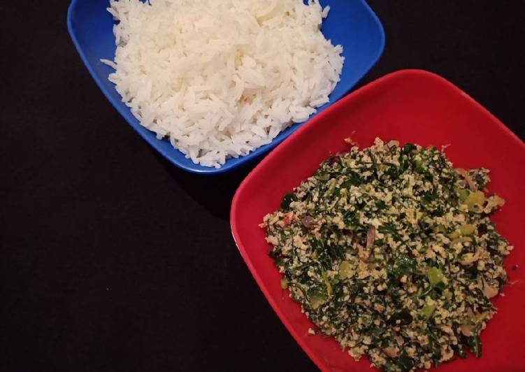 How to Vegan To Try At Home Fried egg n vegetable with Rice