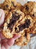 Cookies de avena y pepitas de chocolate rellenas (sin gluten)