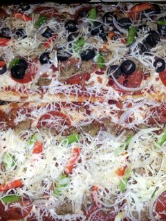 A picture of Angel's Pizza Bread.
