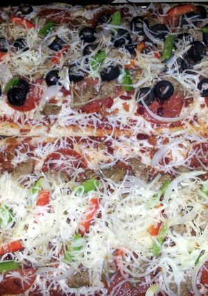 A picture of Angel's Pizza Bread.