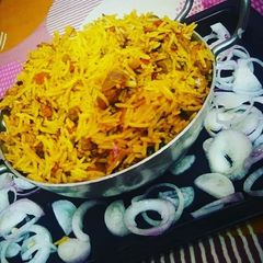 A picture of Veg dum biryani.