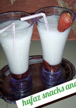 Strawberry and coconut cream ainihin hoton girkin