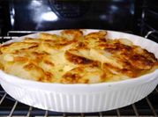 A picture of cheeses potato bake