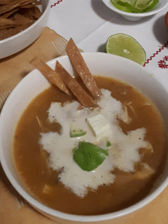 Una foto de Caldo Azteca