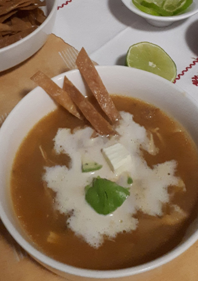 Una foto de Caldo Azteca