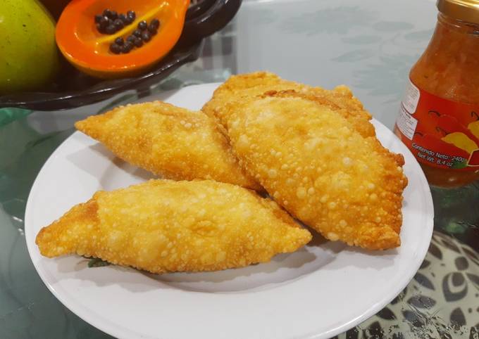 Empanadas de huevo arroz y jamón ahumado Receta de Luisa Yate- Cookpad