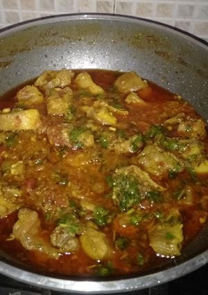 A picture of Eid special Mutton fry.