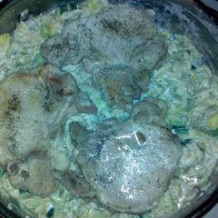 A picture of Brenda's Chicken & Summer Squash Skillet.