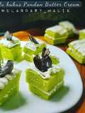 Bolu kukus pandan butter cream