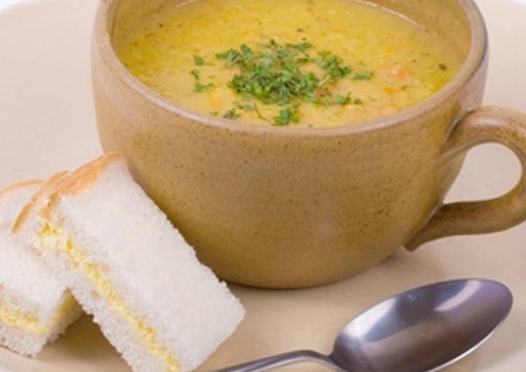 Recipe of Quick Soft and Creamy Yellow Lentil Soup