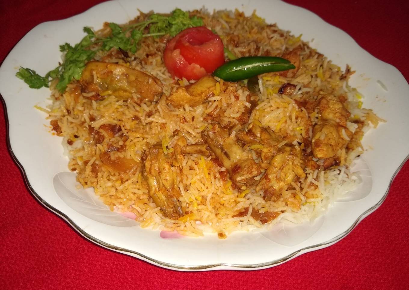 Awadhi chicken biryani