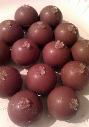 A picture of Vickys Salted Caramels, Christmas Hamper Gift, Gluten, Dairy, Egg & Soy-Free.