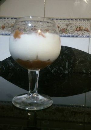 Una foto de Boniato con yogur natural
