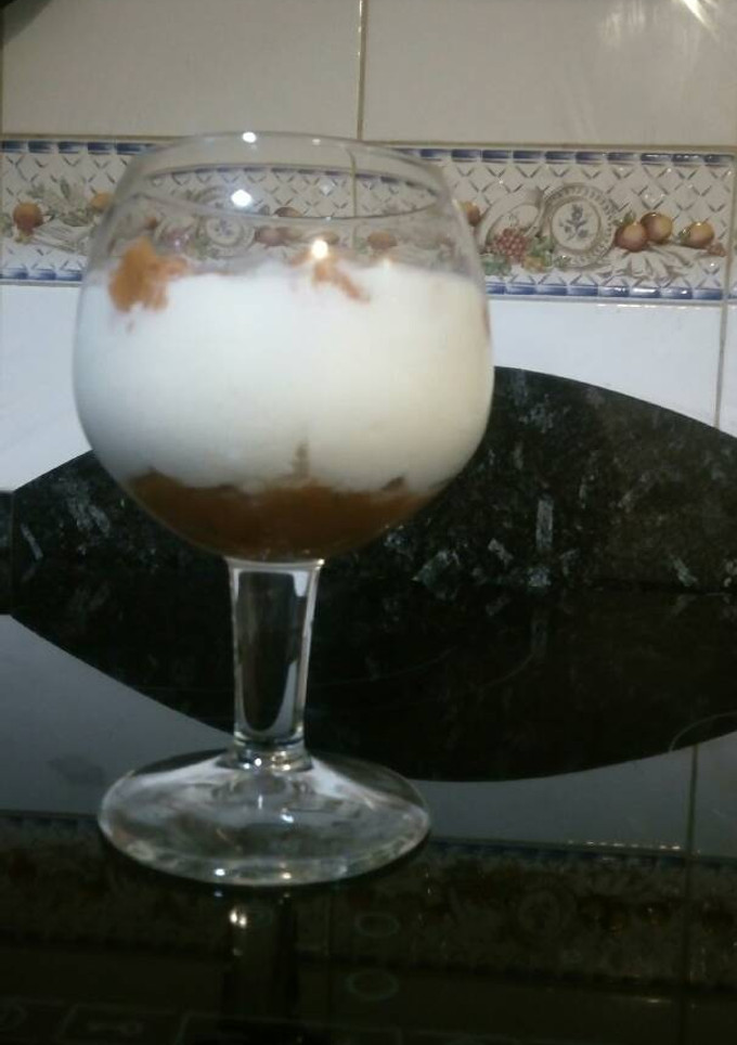 Una foto de Boniato con yogur natural