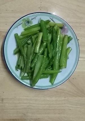 Hình của món Măng tây xào siêu tốc.