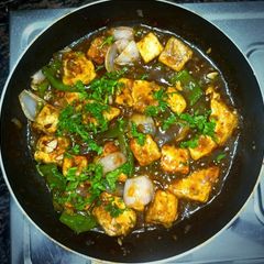 A picture of Chilli Paneer 📌.