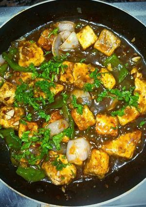 A picture of Chilli Paneer 📌.