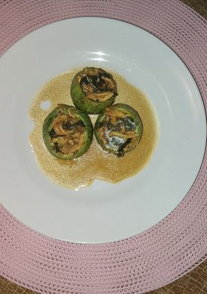 Una foto de Calabacitas Rellenas al Estilo Asiático