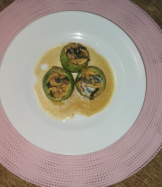 Una foto de Calabacitas Rellenas al Estilo Asiático