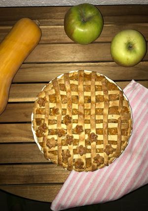 Sütőtökös, almás pite recept fotója