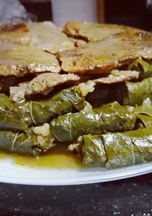 صورة لوصفة طاجن ورق عنب